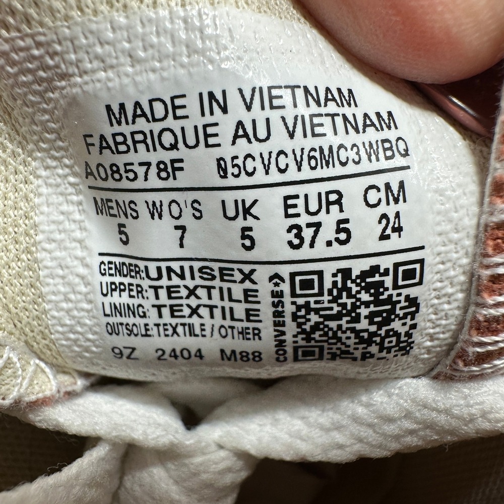 Converse Chuck Taylor All Star High Top Women 7 Orange Canvas A08578F NEW - Picture 8 of 8